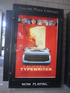 California Typewriter poster at Lincoln Plaza Cinemas